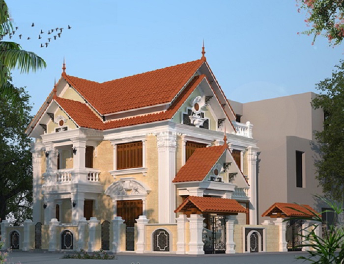 Thiết kế nội thất biệt thự 3 tầng 2 mặt tiền đẹp