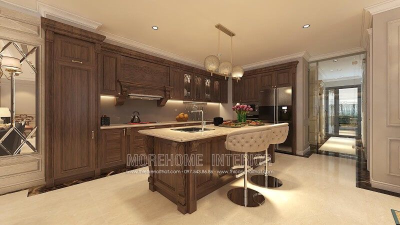 Morehome là một đơn vị uy tín về thiết kế, thi công và sản xuất tủ bếp gỗ óc chó cao cấp, có mặt tại TP.HCM, Hà Nội, Đà Nẵng, Hải Phòng và nhiều tỉnh thành khác trên toàn quốc.
