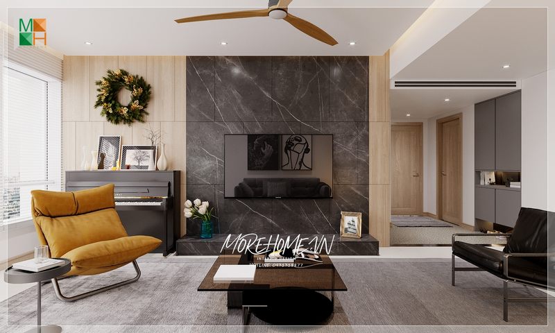 Bàn trà mặt kính là nơi các gia chủ dùng để tiếp nước pha trà mỗi khi có khách đến chơi nhà.