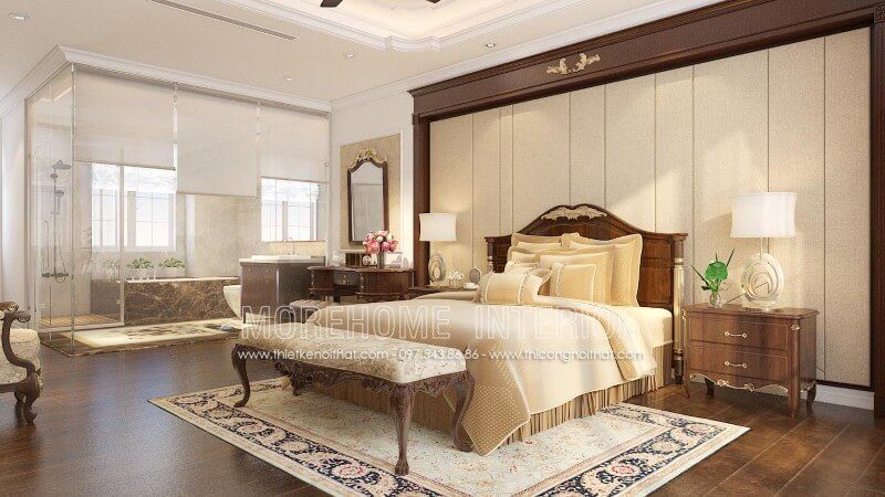 Gia chủ có thể nâng cao đẳng cấp của mình bằng cách sử dụng mẫu giường ngủ gỗ óc chó nhập khẩu cao cấp.